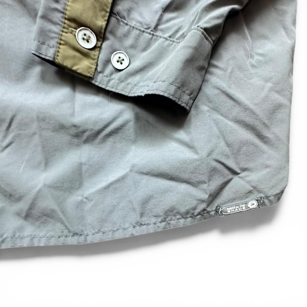 Cabela's Shirt‎ Mens 2XL Gray Long Sleeve Made In The Shade Fishing Hiking UV - Picture 4 of 7